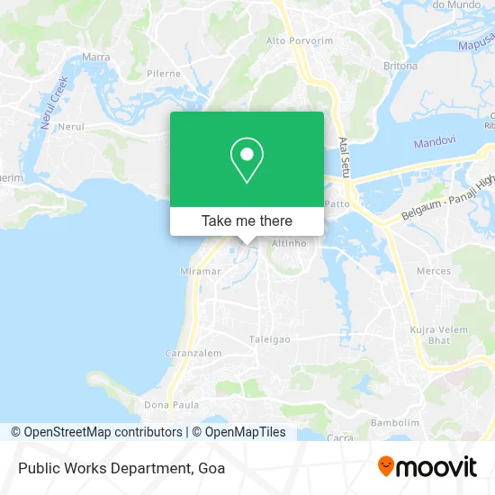 Public Works Department map