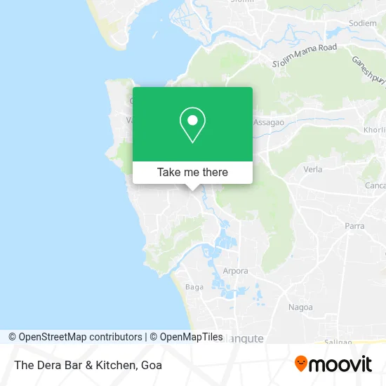 The Dera Bar & Kitchen map