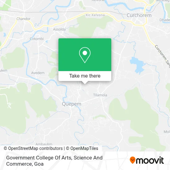 Government College Of Arts, Science And Commerce map