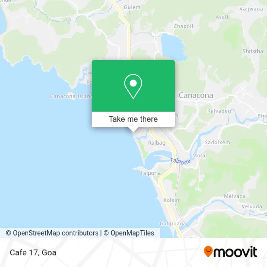 Cafe 17 map