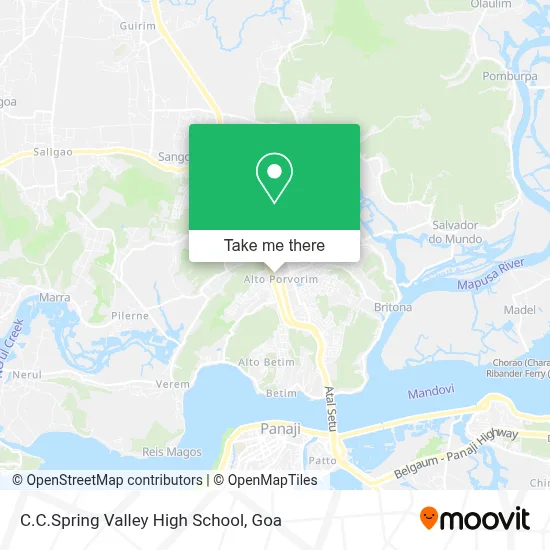 C.C.Spring Valley High School map