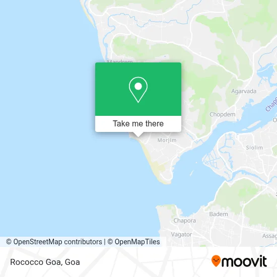 Rococco Goa map