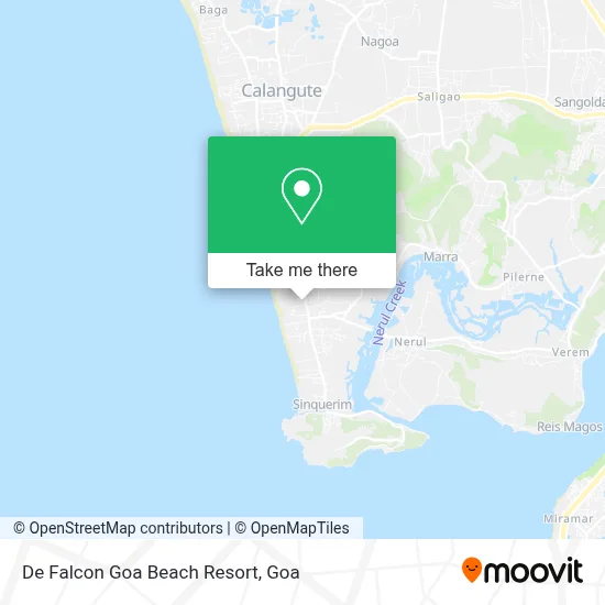 De Falcon Goa Beach Resort map