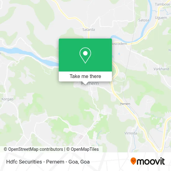 Hdfc Securities - Pernem - Goa map