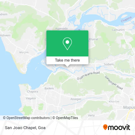 San Joao Chapel map