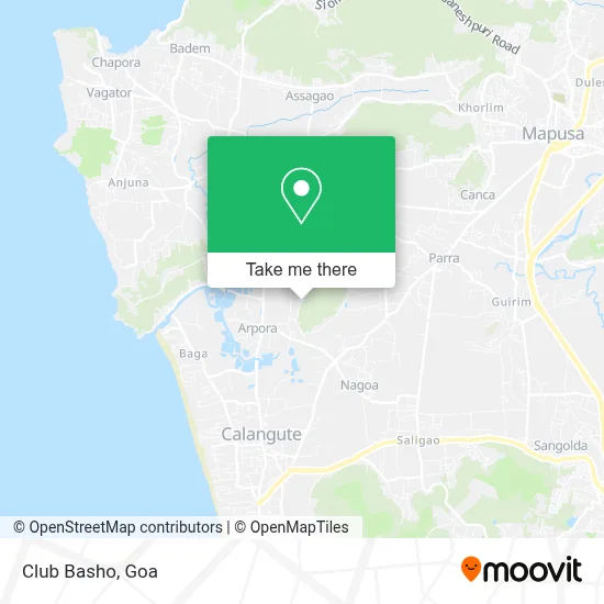 Club Basho map