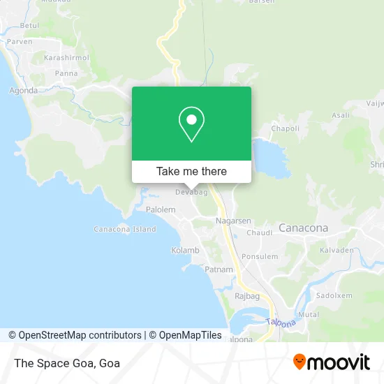 The Space Goa map