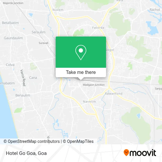 Hotel Go Goa map