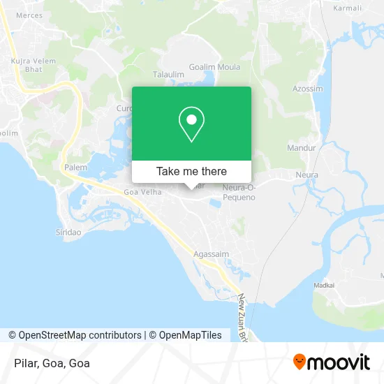 Pilar, Goa map
