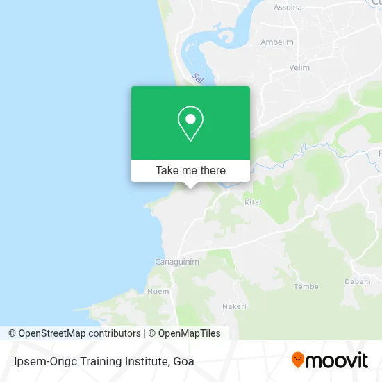 Ipsem-Ongc Training Institute map