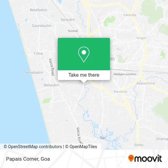 Papais Corner map
