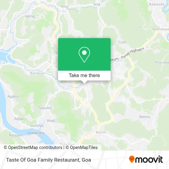 Taste Of Goa Family Restaurant map