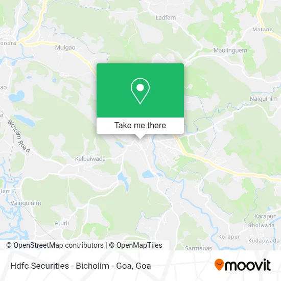 Hdfc Securities - Bicholim - Goa map