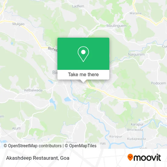 Akashdeep Restaurant map