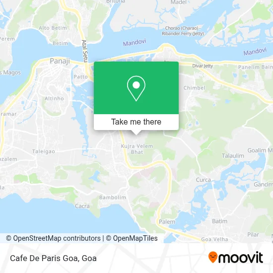 Cafe De Paris Goa map