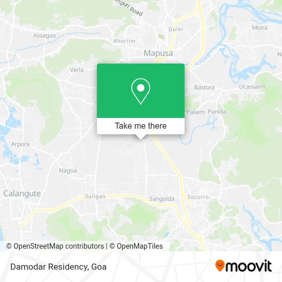 Damodar Residency map