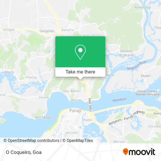O Coqueiro map