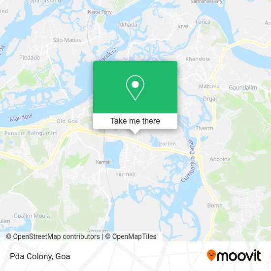 Pda Colony map