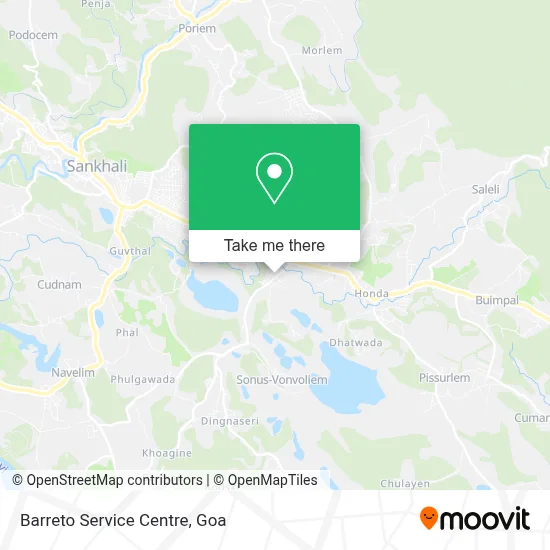 Barreto Service Centre map