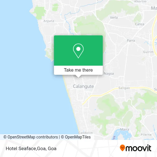Hotel Seaface,Goa map