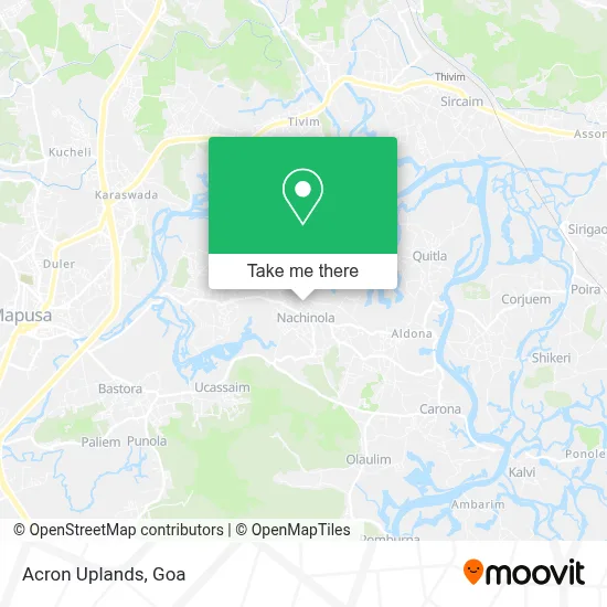 Acron Uplands map