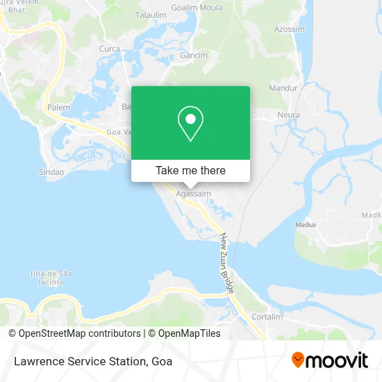 Lawrence Service Station map