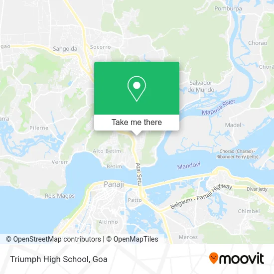 Triumph High School map