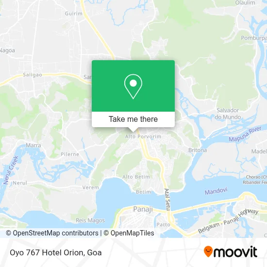 Oyo 767 Hotel Orion map