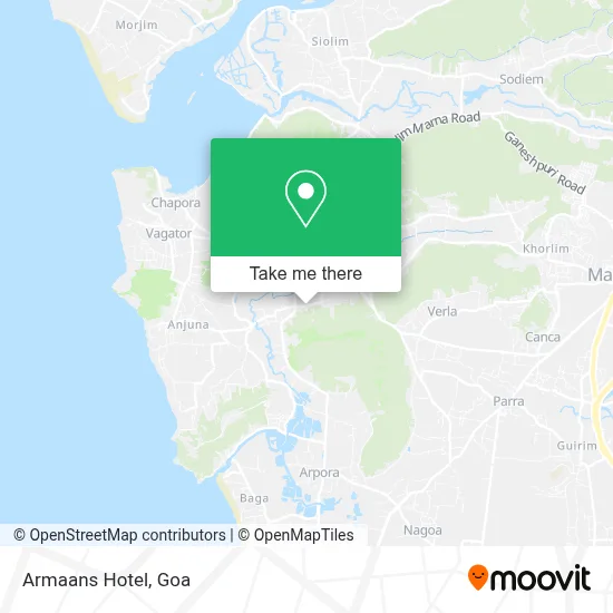 Armaans Hotel map