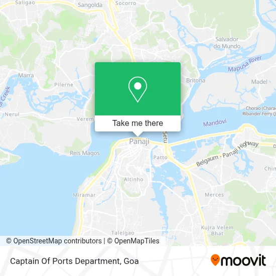 Captain Of Ports Department map