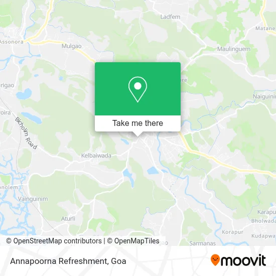Annapoorna Refreshment map