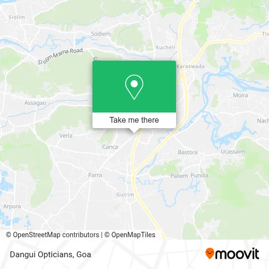Dangui Opticians map