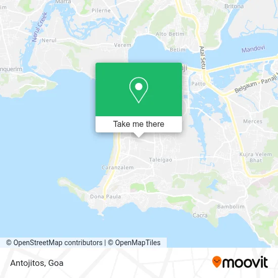 Antojitos map