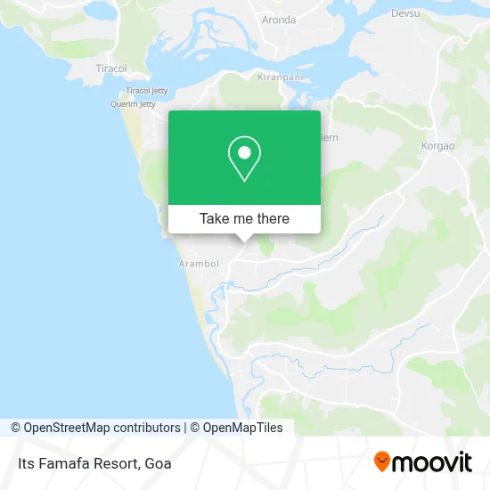 Its Famafa Resort map