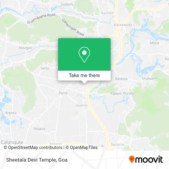 Sheetala Devi Temple map