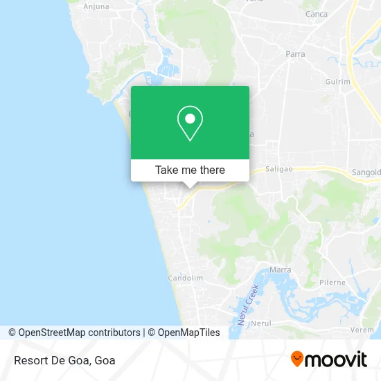 Resort De Goa map