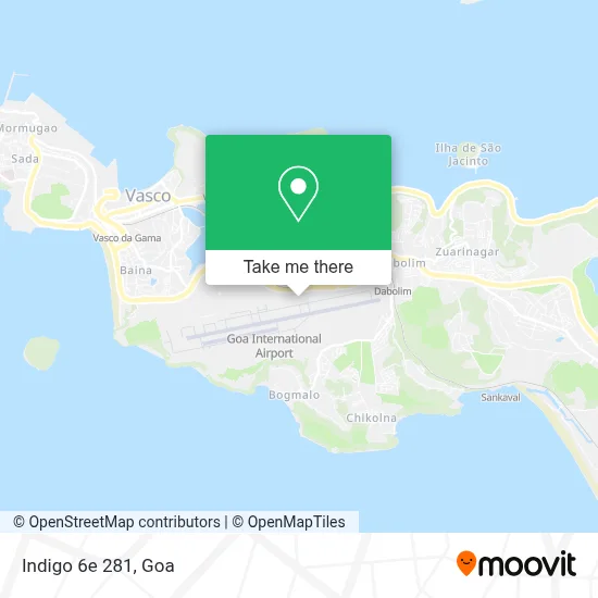 Indigo 6e 281 map