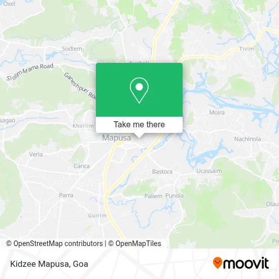 Kidzee Mapusa map