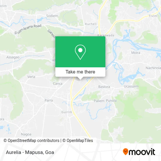 Aurelia - Mapusa map