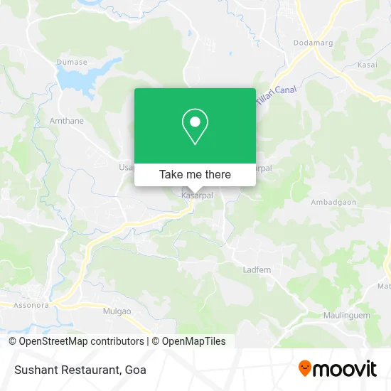 Sushant Restaurant map