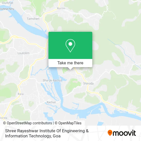 Shree Rayeshwar Institute Of Engineering & Information Technology map