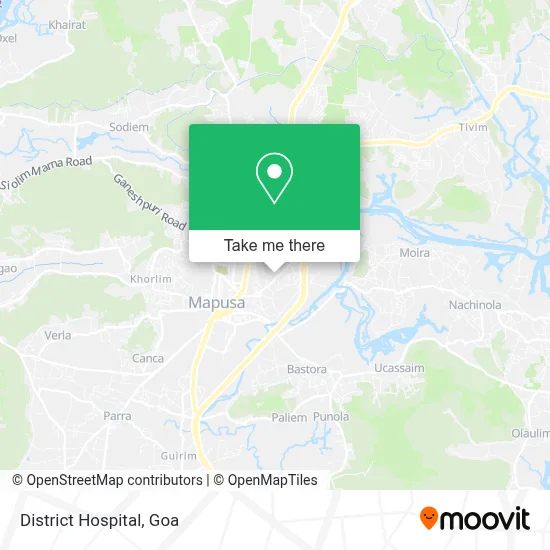 District Hospital map