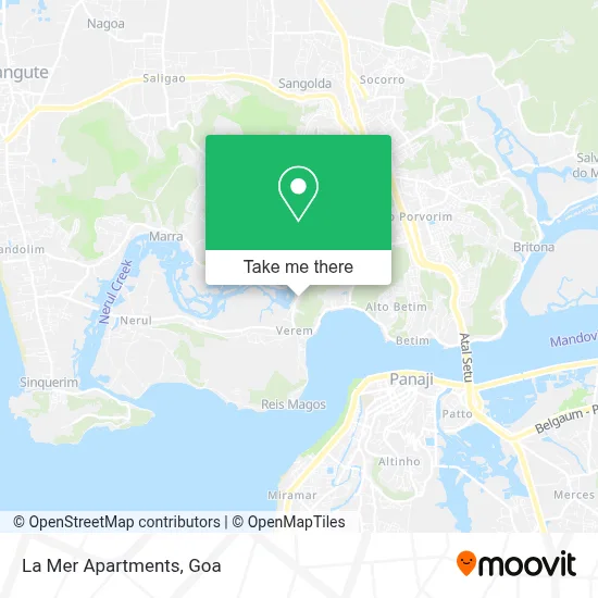 La Mer Apartments map