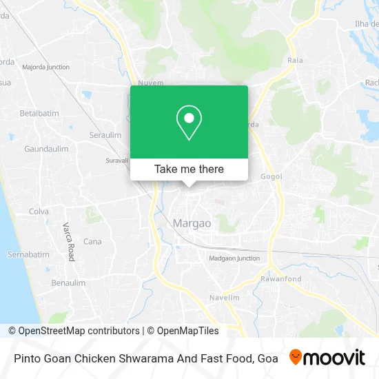 Pinto Goan Chicken Shwarama And Fast Food map