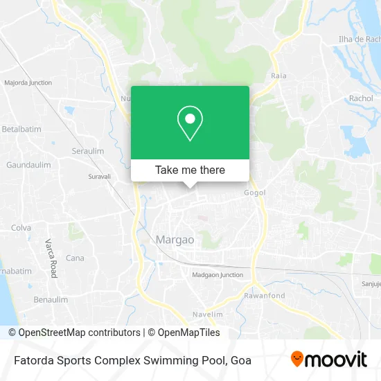 Fatorda Sports Complex Swimming Pool map