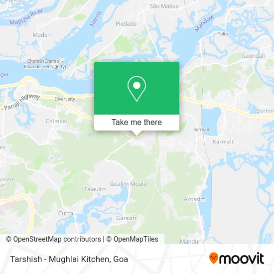 Tarshish - Mughlai Kitchen map