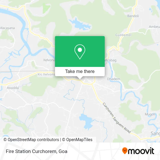 Fire Station Curchorem map
