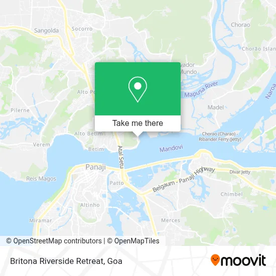 Britona Riverside Retreat map