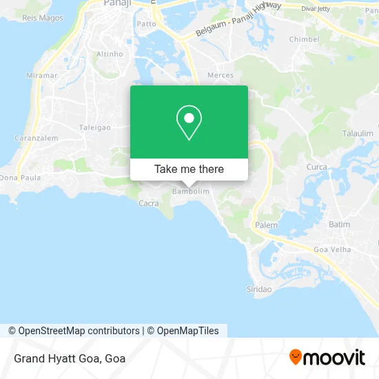 Grand Hyatt Goa map