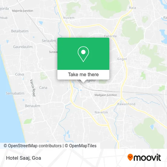 Hotel Saaj map